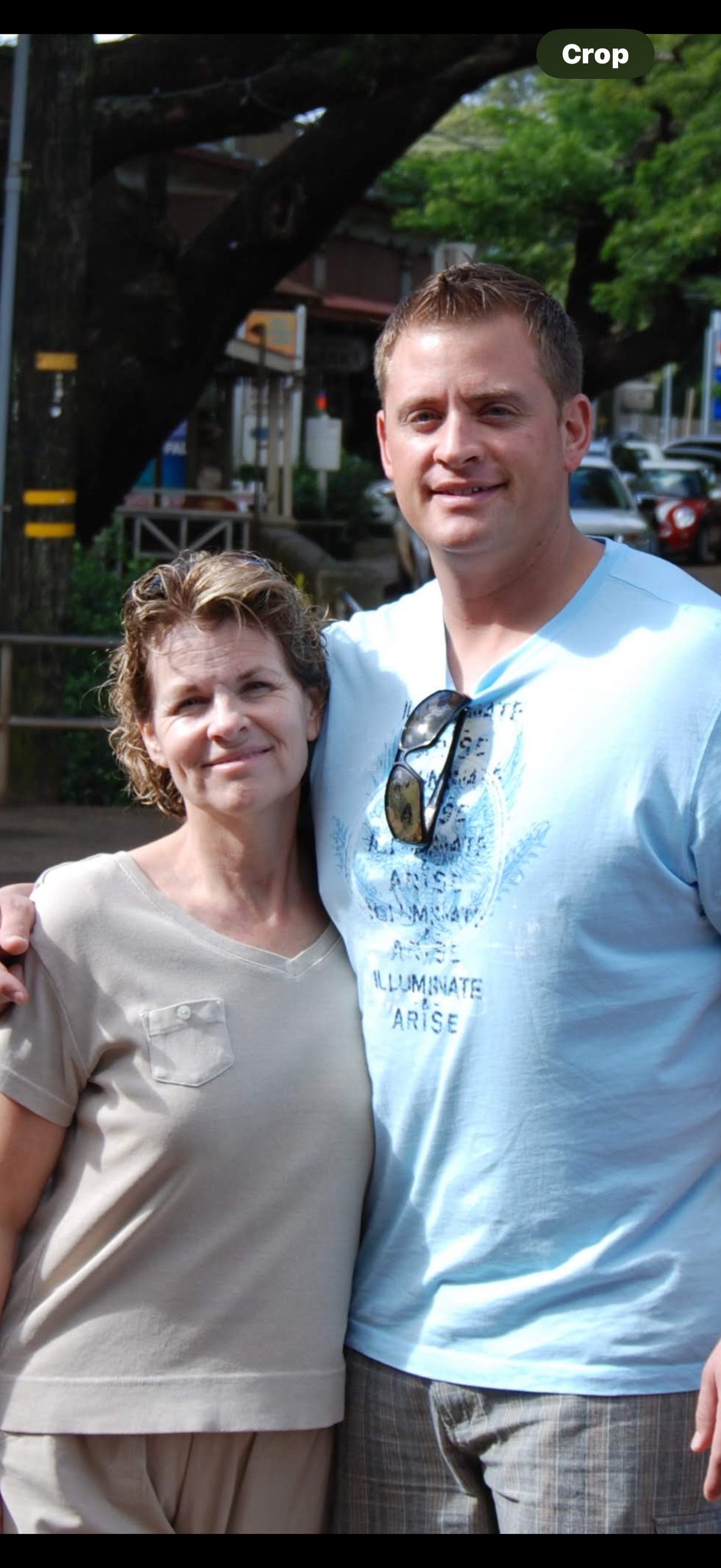 David with his Mom in Hawaii